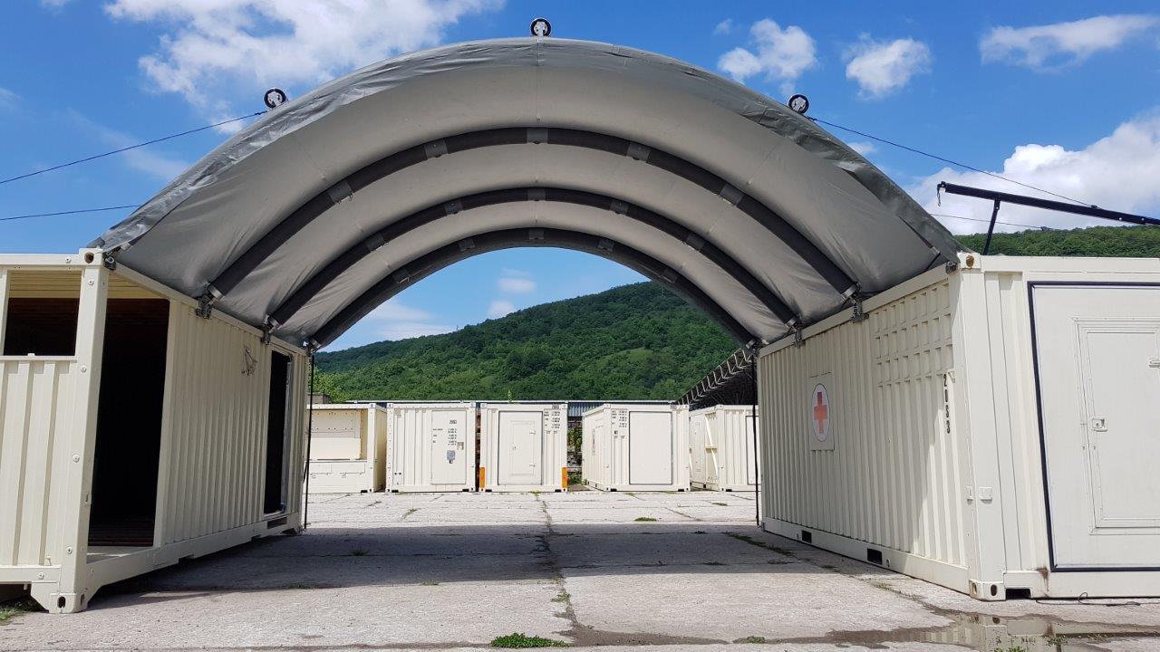 Inflatable container roofing system Nixus PRO-ISO