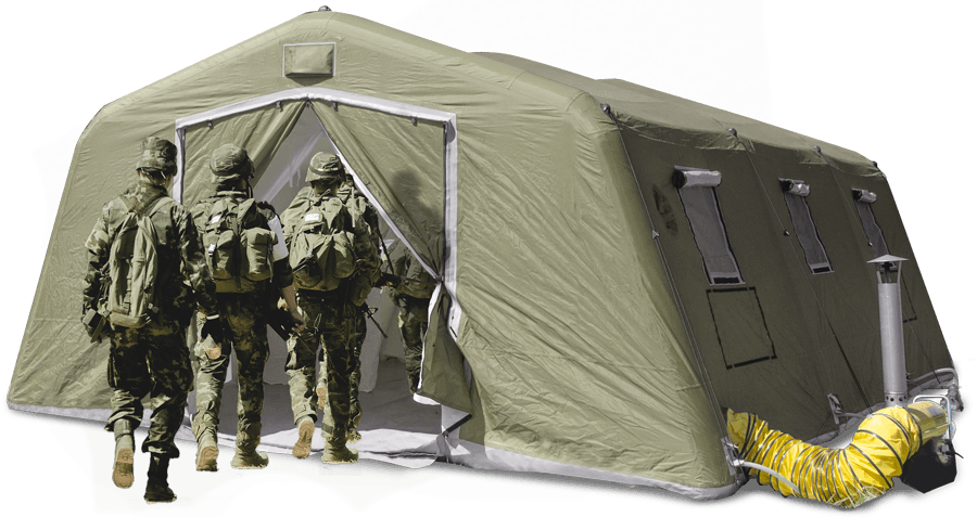 PGK - Light, affordable and versatile inflatable tent