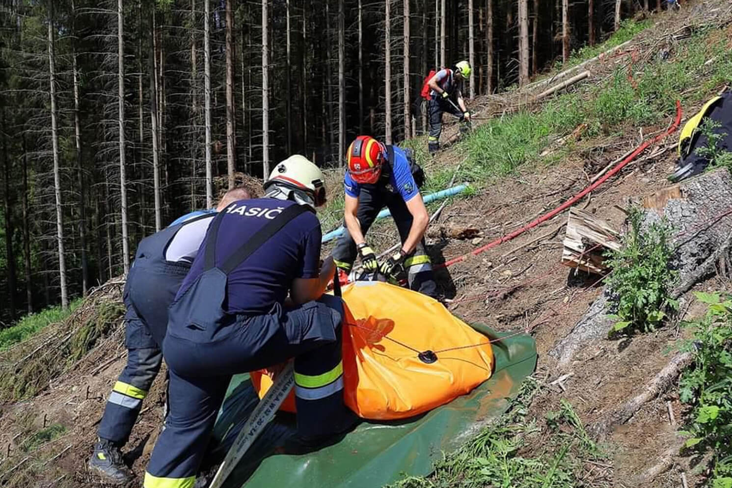 Water tanks for firefighters in the mountains | NIXUS JAZZ