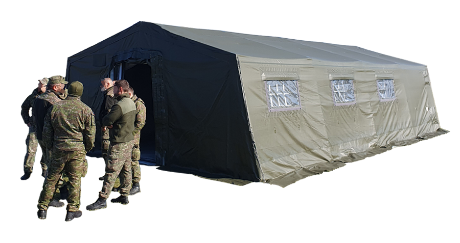 Rapid deploy metal military tent Nixus FOLD-ENDO