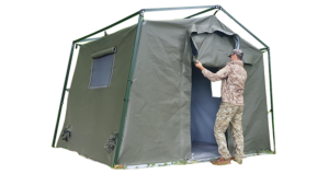 Lightweight rapid deploy metal frame military tent Nixus FOLD-L