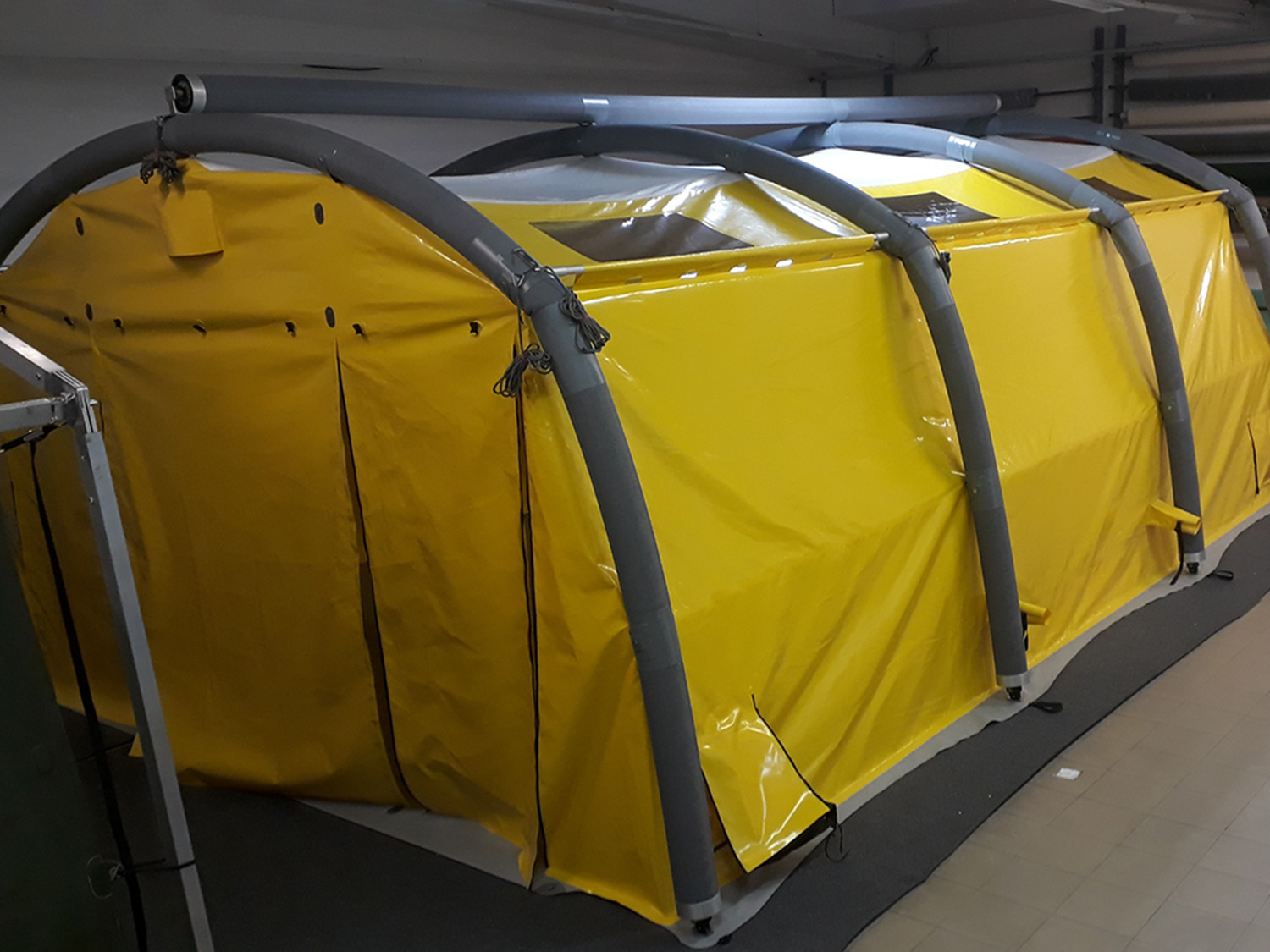 Rapid deploy inflatable decontamination COLPRO tent Nixus ERA